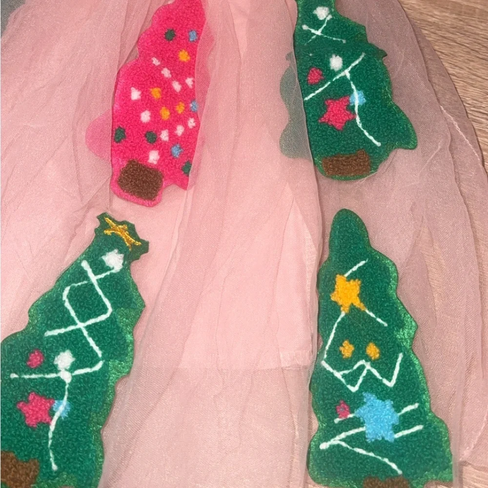 Mini Taylor Toddler Girl Fun Christmas Tree Party Pink Tulle Dress Size 2-3‎